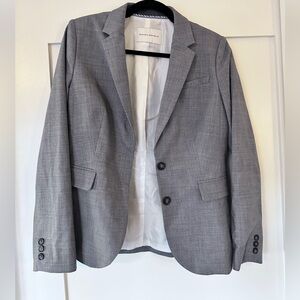 Banana Republic, Heather Gray wool blazer. Size 8.